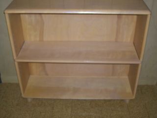 Vintage 1960s Heywood Wakefield Champagne Model 321 Solid Wood Bookcase Nr photo