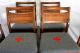 Mid Century Dining Chairs Industrial Swiss Army Blanket Style Danish Vtg Walnut 1900-1950 photo 4