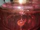 Victorian Cranberry / Ruby Oil Lamp Font Lamps photo 3