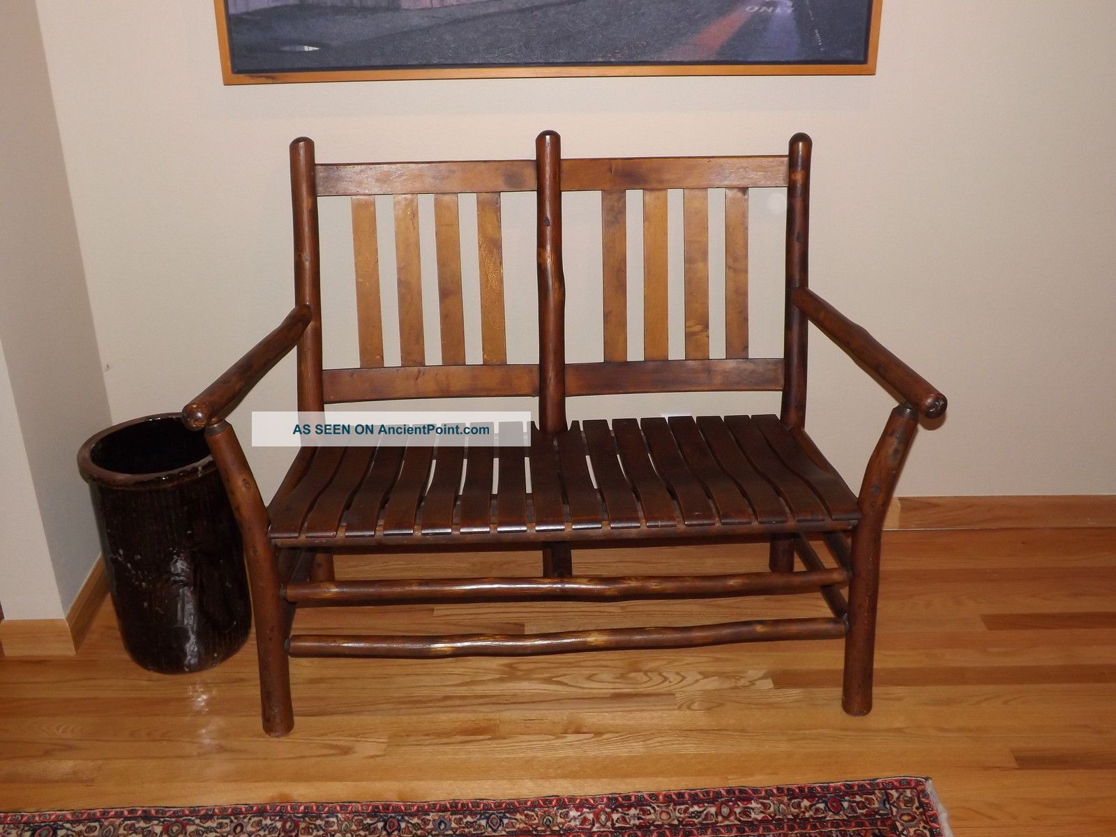 Old Hickory Settee 1900-1950 photo