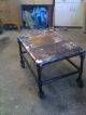 Heavy Antique Industrial Cast Iron Table With Casters 1920 ' S Excellent 1900-1950 photo 1