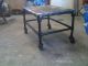 Heavy Antique Industrial Cast Iron Table With Casters 1920 ' S Excellent 1900-1950 photo 3