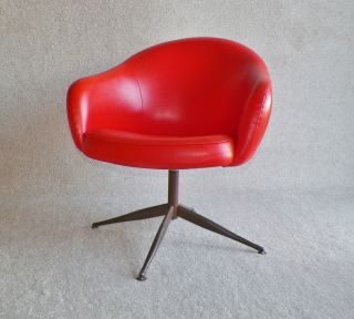 Danish Modern,  Mid Century Modern Orange Jewel,  Eames Era By Viko Baumritter photo