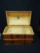 Antique Dome Top Doll Trunk With Tray 1800-1899 photo 1