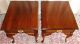 Vintage Cherry Queen Anne Side/ End Tables,  Drawers Pair Post-1950 photo 2