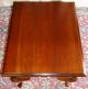 Vintage Cherry Queen Anne Side/ End Tables,  Drawers Pair Post-1950 photo 3