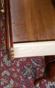 Vintage Cherry Queen Anne Side/ End Tables,  Drawers Pair Post-1950 photo 8