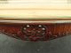 50585 Antique French Inlaid Carved Coffee Table With Gallery 1900-1950 photo 6