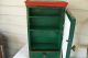 Old Wall Cupboard,  Old Green And Red Paint Estate Sale Find Primitives photo 2