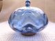 A Pretty Blue Glass Oil Lamp Font/vessel Lamps photo 3