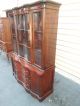 51042 Antique Mahogany China Cabinet Curio With Reverse Bow Glass Door 1900-1950 photo 9