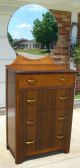 Vintage Kroehler 4 Drawer Dresser With Oval Mirror 1900-1950 photo 1