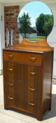 Vintage Kroehler 4 Drawer Dresser With Oval Mirror 1900-1950 photo 3
