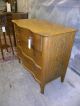 Antique Oak Serpentine Curved Front Dresser Bedroom Chest Of Drawers 1900-1950 photo 5
