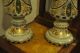 Magnificent And Giant Pair Of Antique Bohemian Overlay Glass Oil Lamp Lamps photo 5