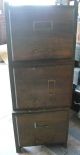 3 Stack Antique Weis File Drawer Cabinet,  Early 1900 ' S 1900-1950 photo 2