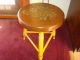 Hitchcock Thanksgiving Harvest Milking Footstool Stool Ottoman Bench Seat Chair Post-1950 photo 2
