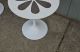 Mid - Century Modern Knoll Style Tulip Base Small End Table Vintage Eames Flower 1900-1950 photo 2