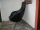 Rare Vtg Eames Mid Century Modern Black Overman High Back Swivel Chair Pod Chair Post-1950 photo 1