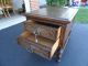 Antique End Table With Two Carved Drawers 1900-1950 photo 4