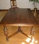 Antique Solid Oak Table With 5 Chairs - Early 1900 ' S 1900-1950 photo 1