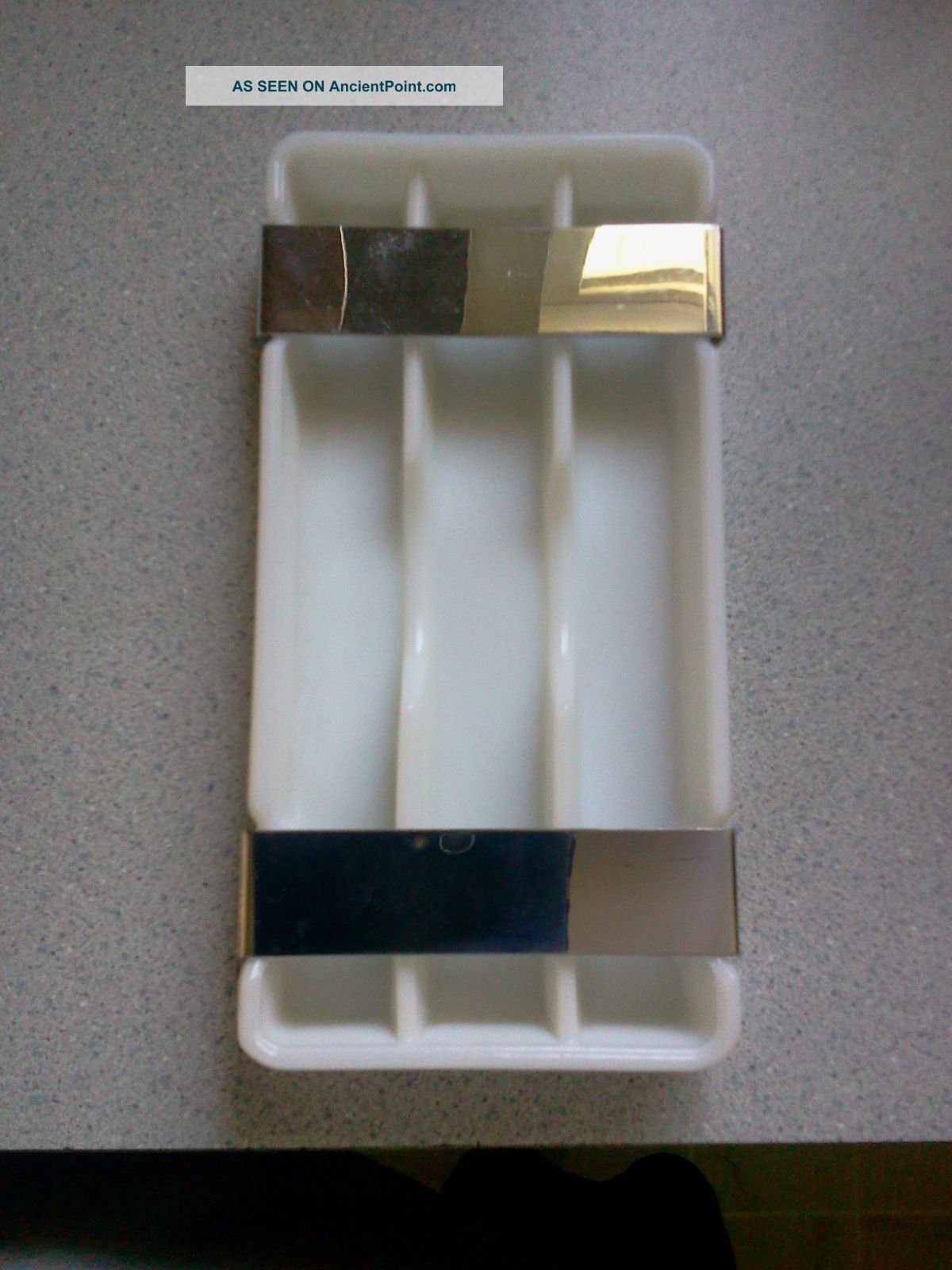 American Cabinet Company Milk Glass Dental Tray 1900-1950 photo