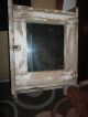 Old Antique Primitive Shabby Bathroom Cabinet Cupboard Chippyw/mirror 1900-1950 photo 2