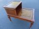 Antique Mahagony End Table With Leather Top 1900-1950 photo 1