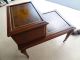 Antique Mahagony End Table With Leather Top 1900-1950 photo 4