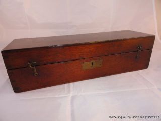 Good Quality Victorian Mahogany Box Scientific Instrument Box Brass Inlaid photo