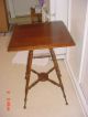 Vintage Georgian Spindled 4 Leg Side Table Night Stand 1900-1950 photo 2