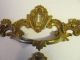 Pr Of French Antique Gilded Brass Desk Handles. . . .  1880s Door Knobs & Handles photo 1