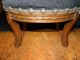 Vintage Needle Point Top Small Foot Stool 1900-1950 photo 1