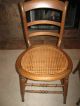 Antique Walnut Cane Bottom Chairs 4 1900-1950 photo 1