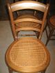Antique Walnut Cane Bottom Chairs 4 1900-1950 photo 2