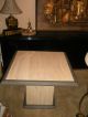 Vintage Travertine Italian Stone End Table Designer 27 
