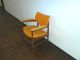 Vintage Retro Mid Century Chair 50s Furniture Modern Danish Style Stool Orange Post-1950 photo 1