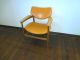 Vintage Retro Mid Century Chair 50s Furniture Modern Danish Style Stool Orange Post-1950 photo 2
