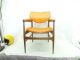 Vintage Retro Mid Century Chair 50s Furniture Modern Danish Style Stool Orange Post-1950 photo 7