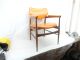 Vintage Retro Mid Century Chair 50s Furniture Modern Danish Style Stool Orange Post-1950 photo 8