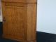Antique C19th Century Tiger Oak Hanging Corner Cabinet Cupboard W/shelves 1800-1899 photo 3