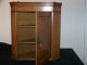 Antique C19th Century Tiger Oak Hanging Corner Cabinet Cupboard W/shelves 1800-1899 photo 8