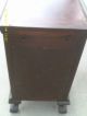 Mahogany Antique Night Stand With Claw Ball Feet Continental Co. 1900-1950 photo 2
