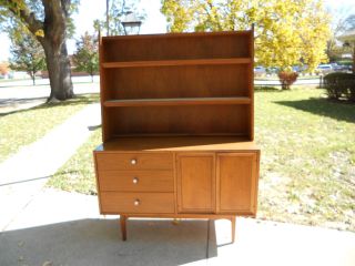 Rare Drexel Declaration Walnut Hutch/open Cupboard Kipp Stewart photo