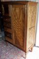 Antique Oak Chifferobe Wardrobe/ Cabinet/ Dresser With Bonnet 1900-1950 photo 2