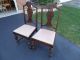 Two Leather Seat Chairs From Colonial Chair Co. 1900-1950 photo 4