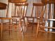 Antique Solid Oak Pedistal Table And Four Chairs 1900-1950 photo 3