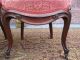 2 Antique Victorian Balloon Back Fireside Parlor Chairs Button Tuft Walnut Frame 1800-1899 photo 5