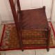 Antique Early American Tall Ladder Back Chair - Shaker Style - Woven Seat 1800-1899 photo 9