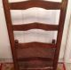 Antique Early American Tall Ladder Back Chair - Shaker Style - Woven Seat 1800-1899 photo 2